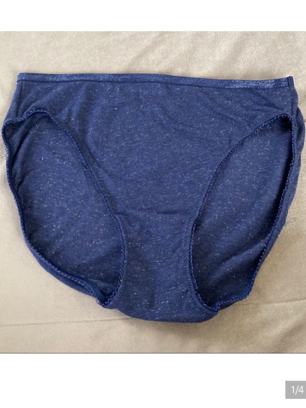 VICTORIA’S SECRET High-leg Brief Navy Sz M NWT